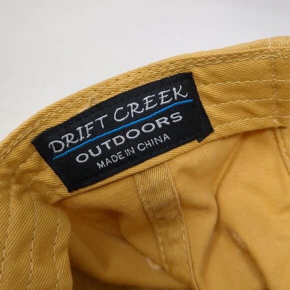 Dry Creek Outdoors Slideback Baseball Cap Yellow One Size Adjustable Embroidered - Picture 9 of 10